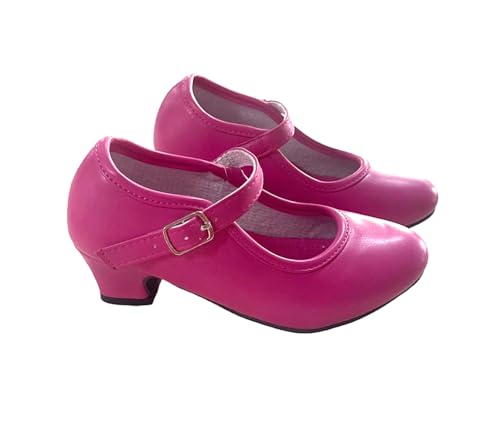 AMARU SANCHESU Tanzschuhe für Flamenco oder Sevillana, Kinder- und Erwachsenengröße, Rosa, 36 EU von AMARU SANCHESU