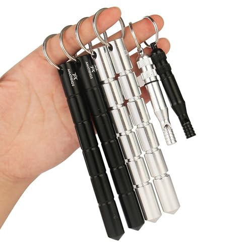 AMATHINGS Kubotan Selbstverteidigung Schlüsselanhänger mit ergonomischem Griff und Signal-Pfeife ? Selbstverteidigung Waffen legal, Selbstverteidigung Frauen, Verteidiguns Waffen für Frauen von AMATHINGS