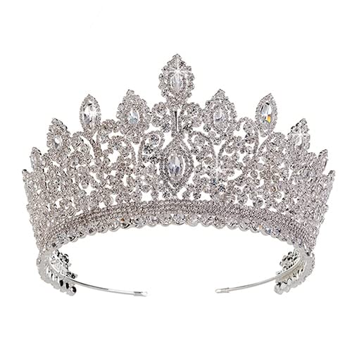 Haarnadel-Haarschmuck, Kronen-Diademe für Frauen, Hochzeit, Kronenschmuck, Vintage-Stil, ethnische Braut-Haar-Diademe, Strass-Diademe und Kronen von AMAXRcsy