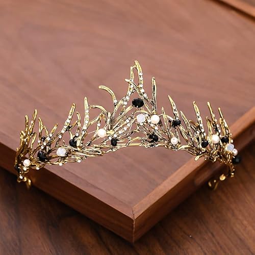 Haarnadel-Haarschmuck, Kronen-Tiaras für Frauen, Vintage-Barock-Krone und Tiara, Kristall-Strass-Krone, Braut-Diadem, Haarschmuck, Hochzeit, Haarschmuck, Party von AMAXRcsy