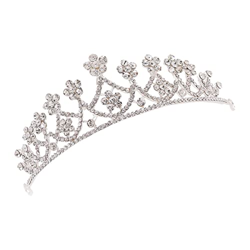 Haarnadelband, Dekoration, Kleid, Blumen, Hochzeit, geformte Bänder, Kronen, Brautblume, Damen, Mädchen, Prinzessin, Damen, zarte Braut- und Geburtstags-Tiara, von AMAXRcsy