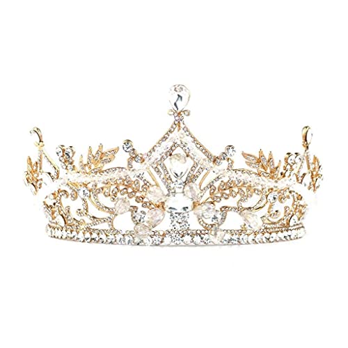 Roségoldene Hochzeits-Tiaras und Kronen für Frauen, Strass-Tiara-Stücke für Frauen, Kristall-Haarschmuck, Krone von AMAXRcsy