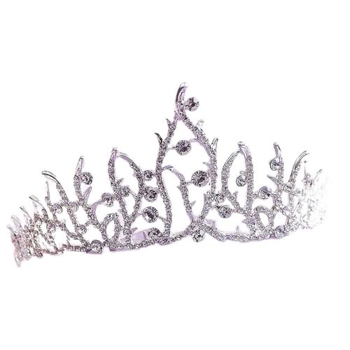 Tiara-Krone für Frauen, echte österreichische Kristalle, Damen-Prinzessin, Schneeflocken-Tiara, Krone, Braut, Hochzeit, Weihnachten, Haarschmuck, Krone von AMAXRcsy