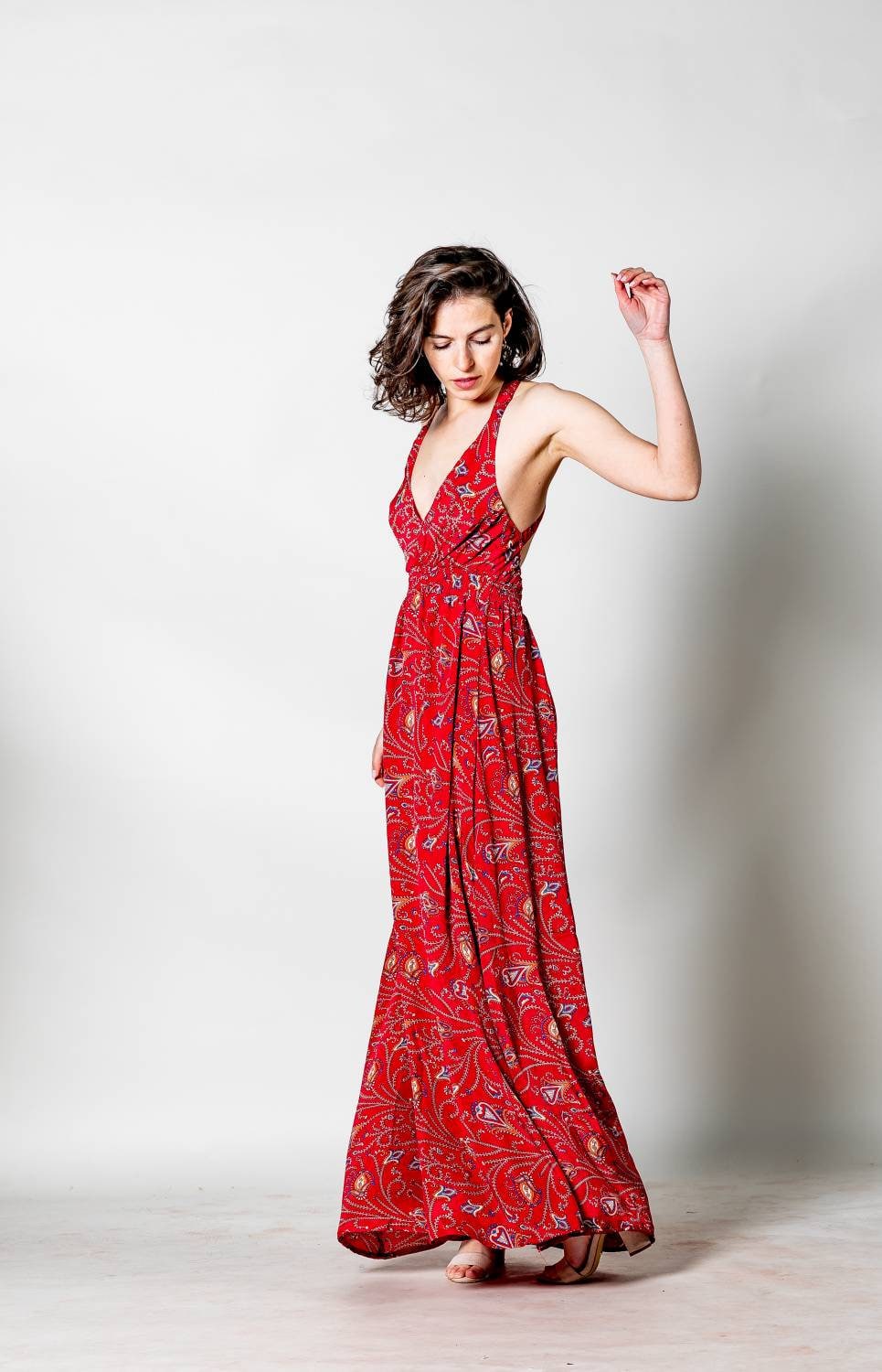 Rot - Pinkes Sommerkleid Für Damen | Boho Maxikleid Mit Offenem Rücken Kleider Hippie Kleid Abendkleid Festival, Rave, Urlaub Rot - Pinkes Sommerkleid Für Damen | Boho Maxikleid Mit Offenem Rücken Kleider Hippie Kleid Abendkleid Festival, Rave, Urlaub von AMAYAbyML