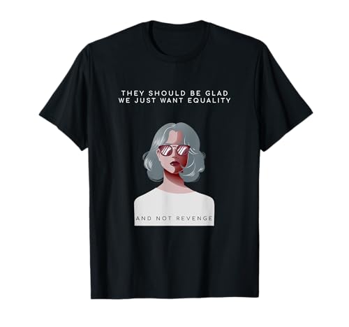 AMB Designs Feministische Gleichheit Retro Vintage Feminismus Damen T-Shirt Schwarz Klein Klassisch Kurzarm Rundhals Einfarbig AMB Designs Feministische Gleichheit Retro Vintage Feminismus Damen T-Shirt Schwarz Klein Klassisch Kurzarm Rundhals Einfarbig von AMB Designs