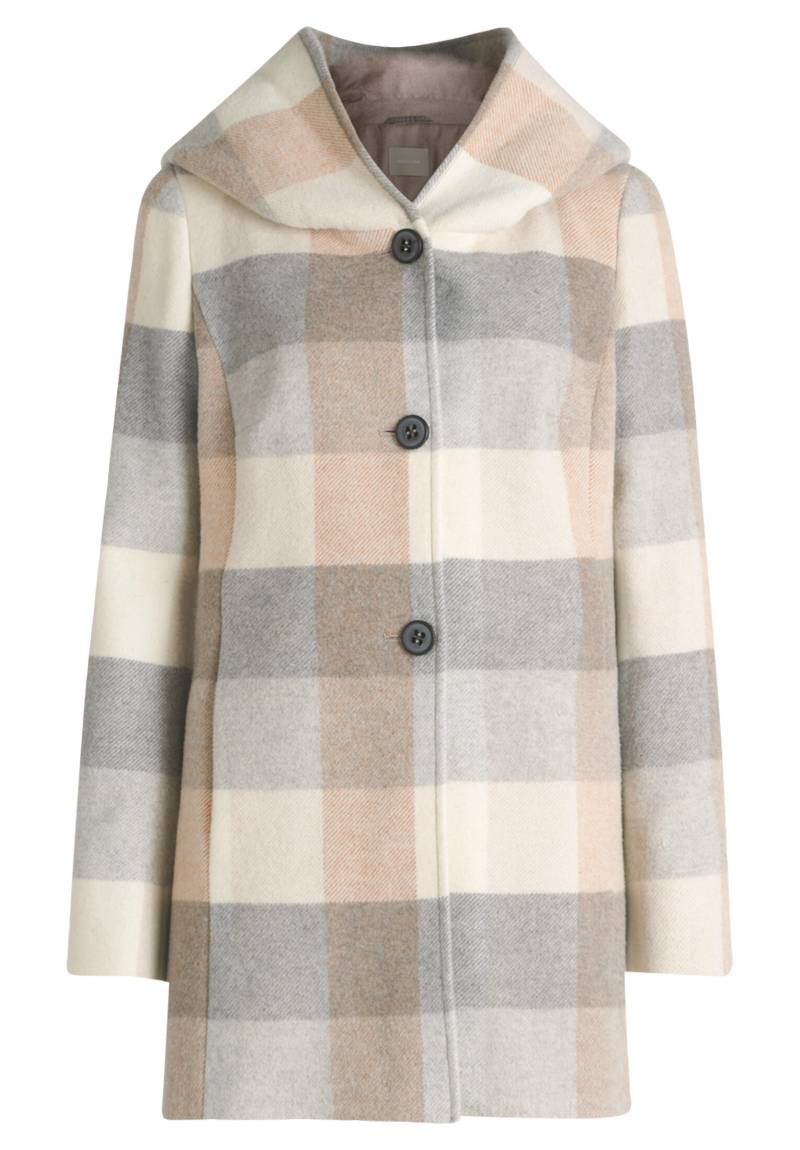 AMBER & JUNE - Kurzmantel cream/silver - Gr. - 42 von AMBER & JUNE