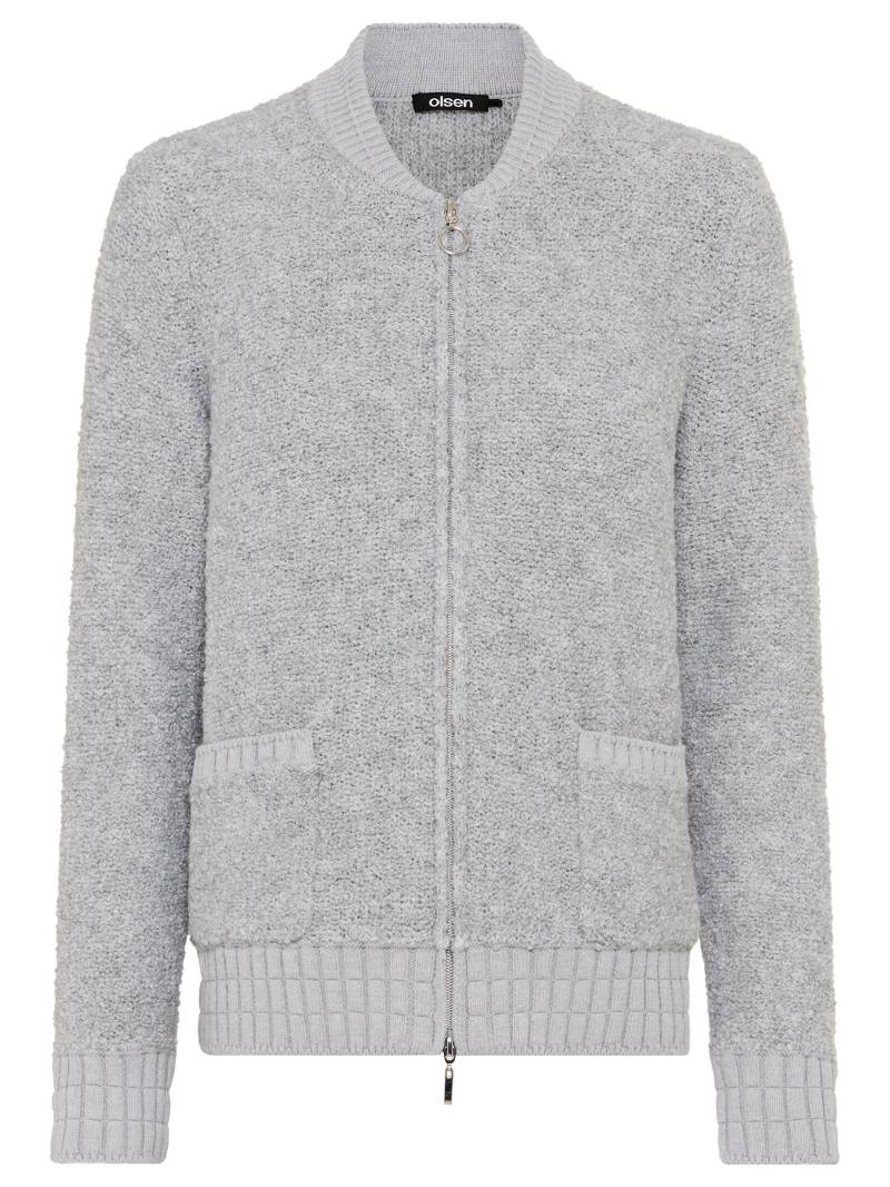 Olsen - Cardigan Long Sleeves misty grey mel. - Gr. - 44 von Olsen