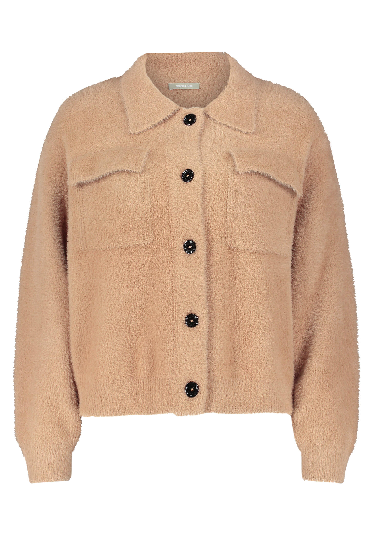 AMBER & JUNE - Winter-Strickjacke beige - Gr. - 38 von AMBER & JUNE