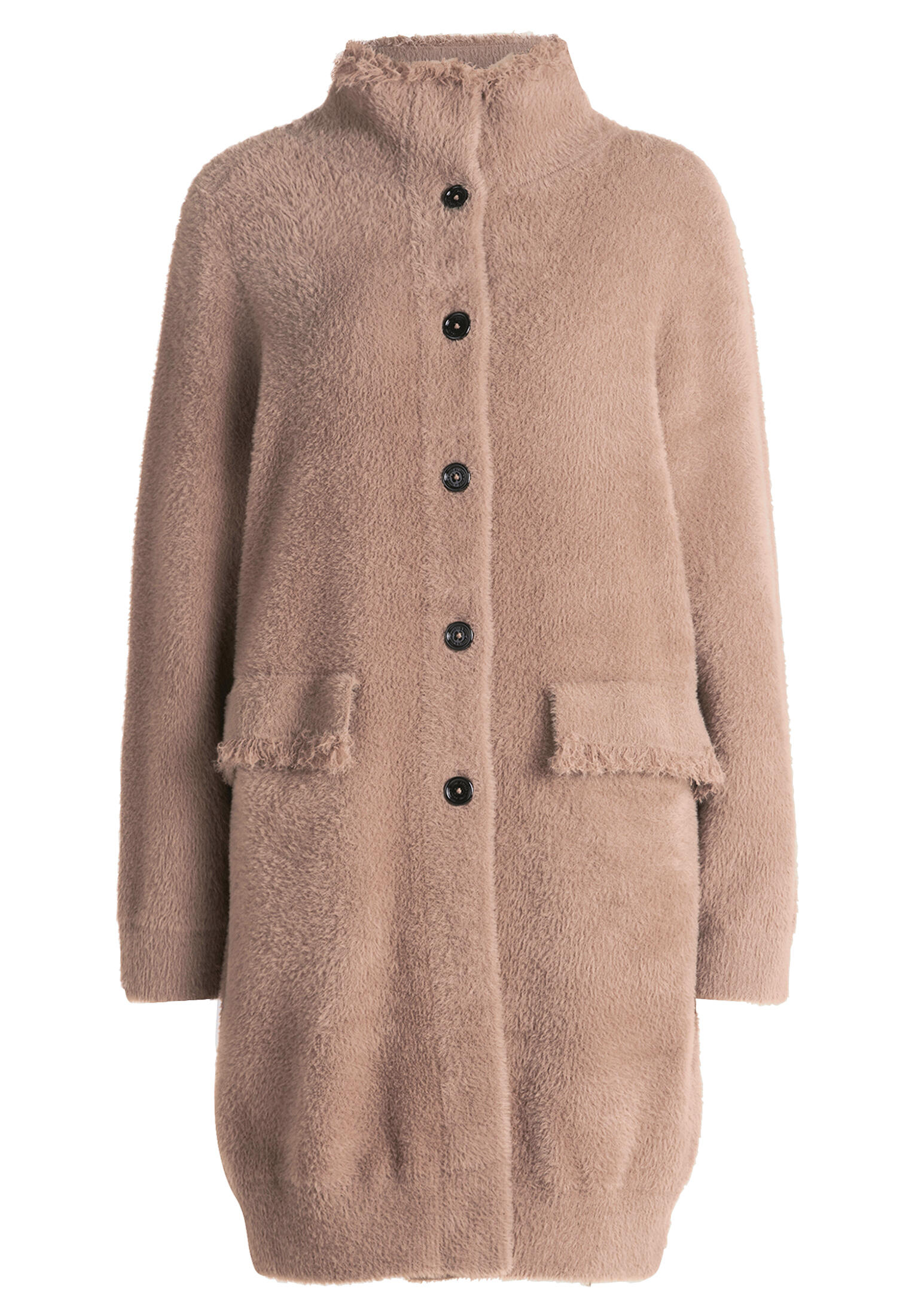 AMBER & JUNE - Winter-Strickjacke braun - Gr. - 36 von AMBER & JUNE