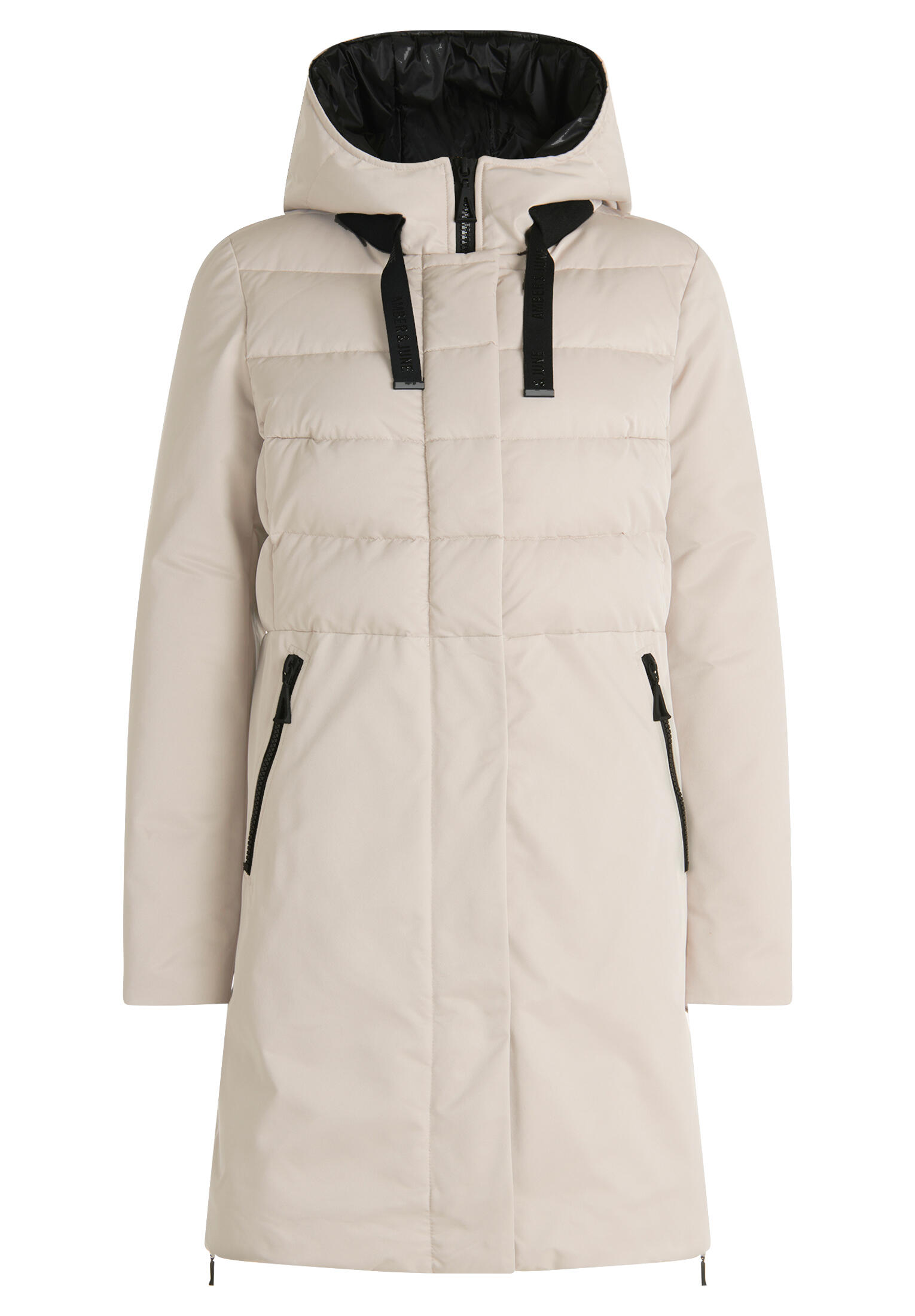 AMBER & JUNE - Winterjacke beige - Gr. - 34 von AMBER & JUNE