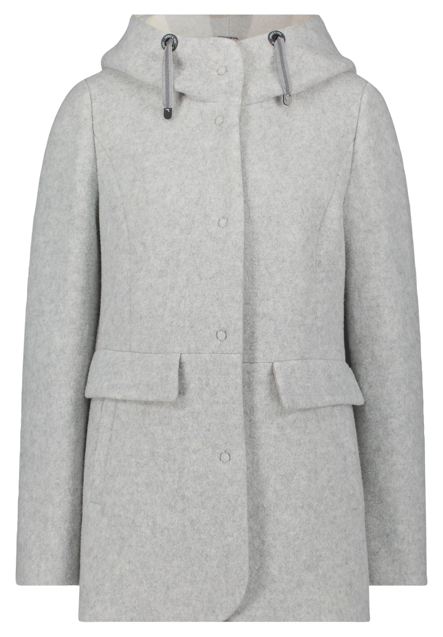 AMBER & JUNE - Winterjacke hellgrau - Gr. - 38 von AMBER & JUNE