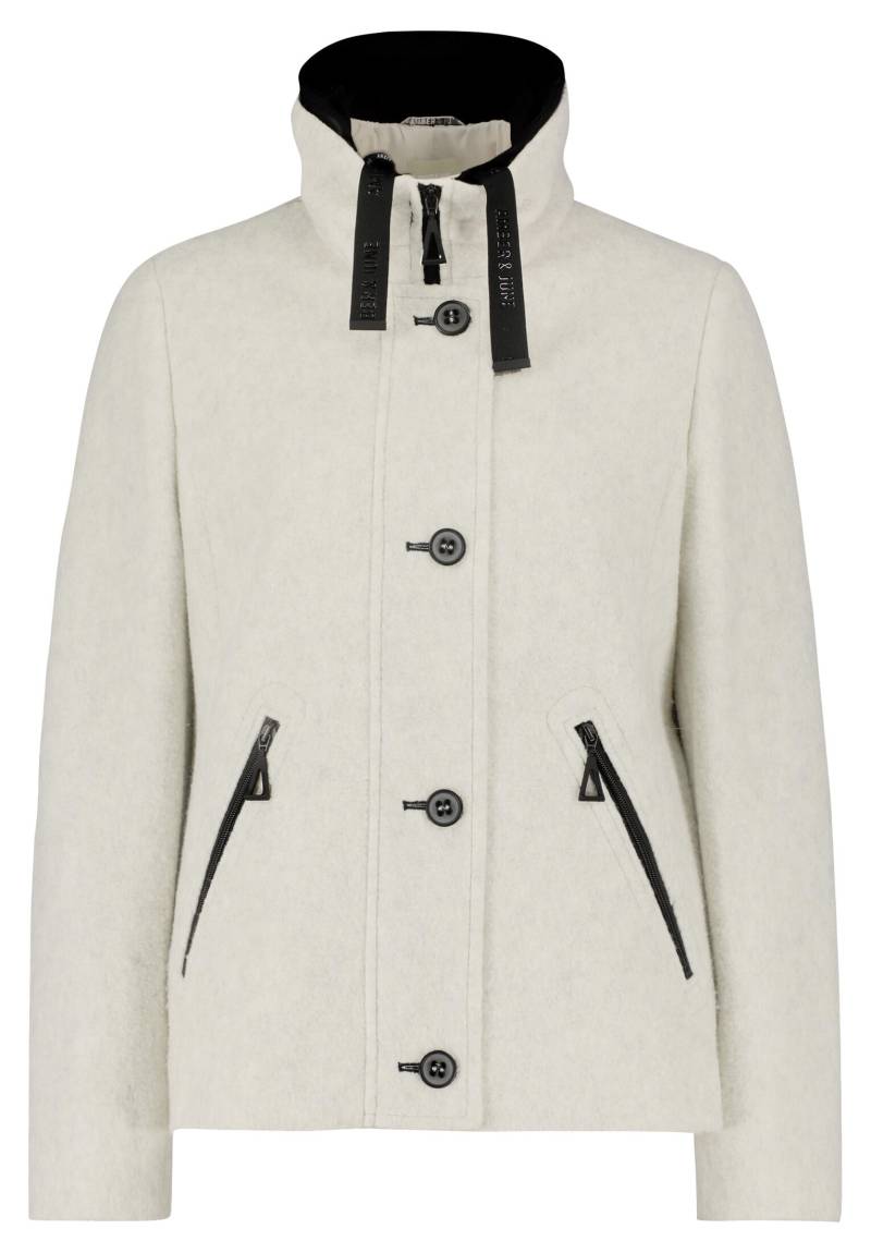 AMBER & JUNE - Winterjacke light silver melange - Gr. - 38 von AMBER & JUNE