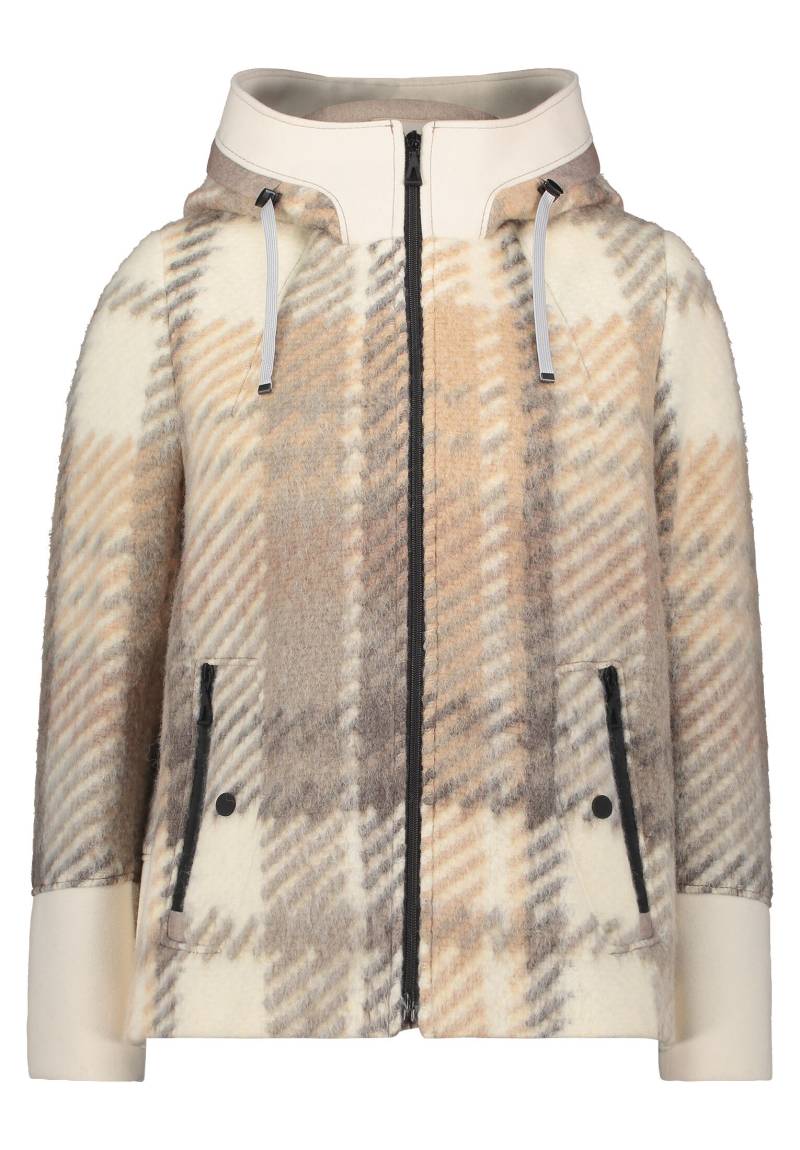 AMBER & JUNE - Wolljacke weiß/taupe - Gr. - 40 von AMBER & JUNE