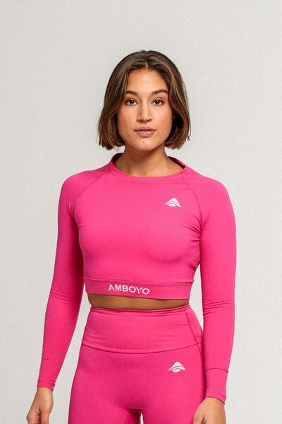 AMBOYO Sport Crop Top aus pflanzlichem Rizinusöl langärmelig - neue Marke von AMBOYO