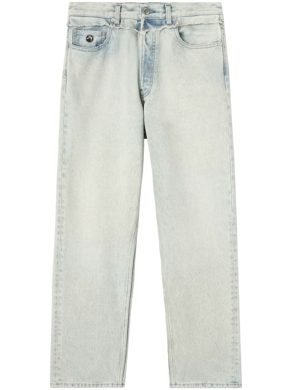 AMBUSH Ausgefranste Straight-Leg-Jeans - Blau von AMBUSH