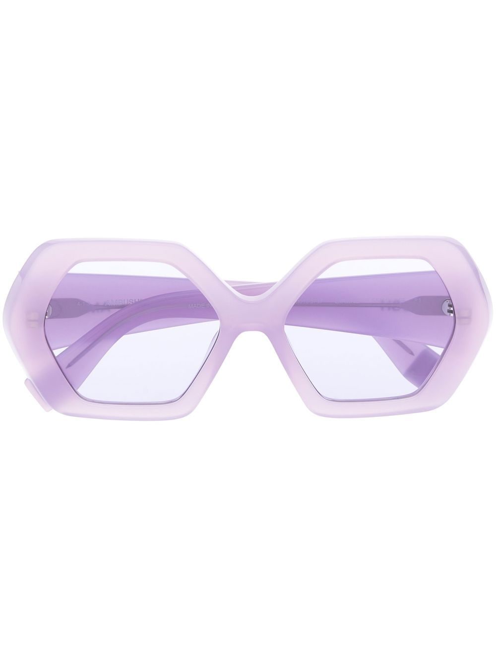 AMBUSH Eirene Sonnenbrille mit Logo-Print - Violett von AMBUSH