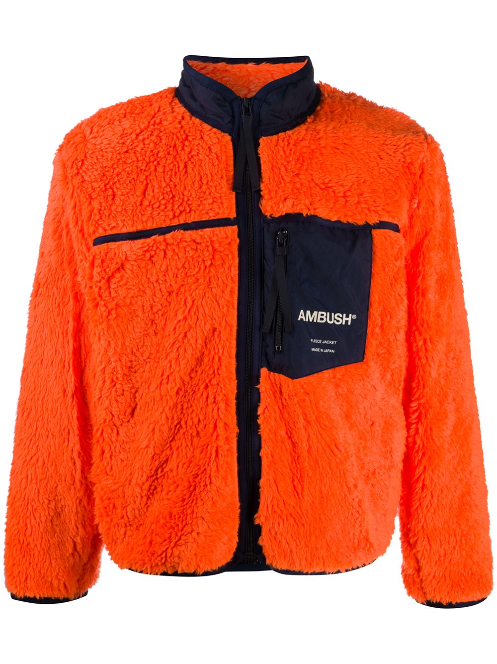 AMBUSH Fleecejacke mit Logo-Print - Orange von AMBUSH