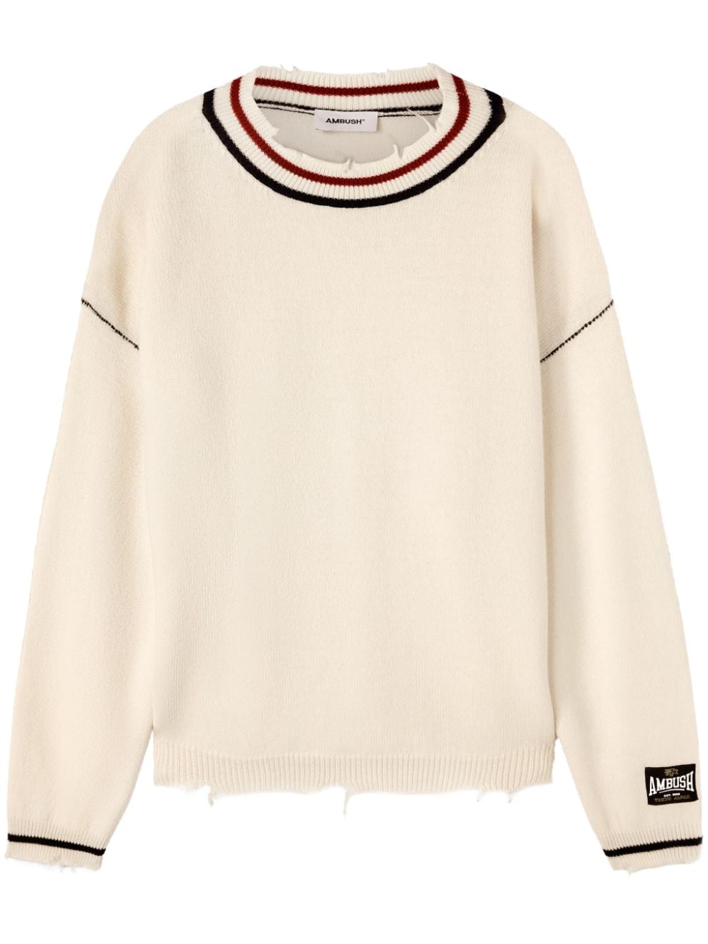 AMBUSH Gerippter Strickpullover - Nude von AMBUSH