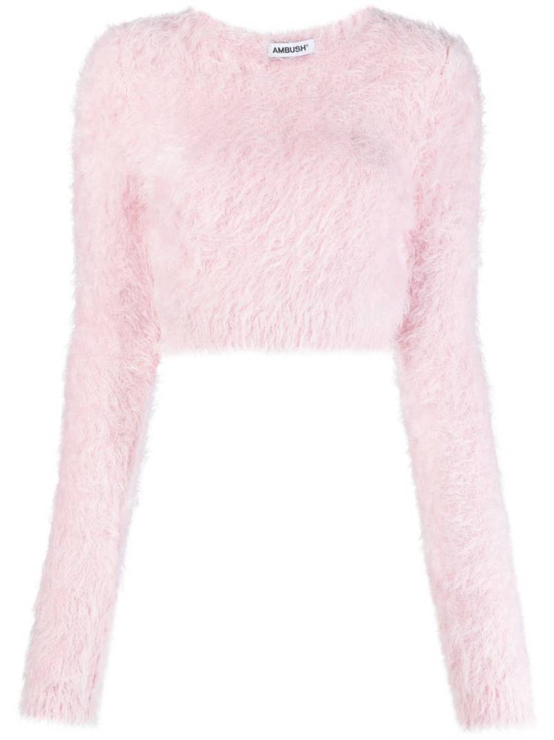 AMBUSH Gestrickter Cropped-Pullover - Rosa von AMBUSH