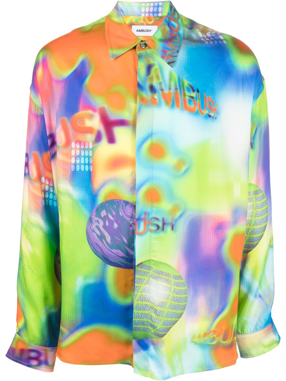 AMBUSH Hemd mit grafischem Print - Blau von AMBUSH