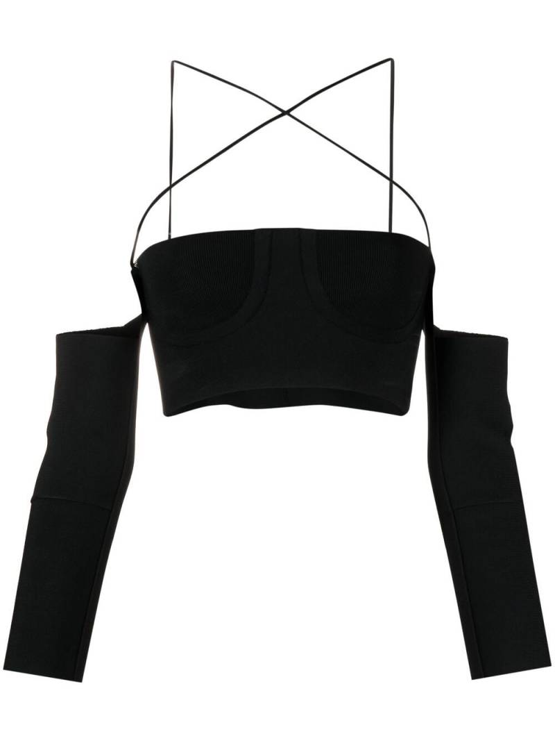 AMBUSH Gestricktes Cropped-Top - Schwarz von AMBUSH