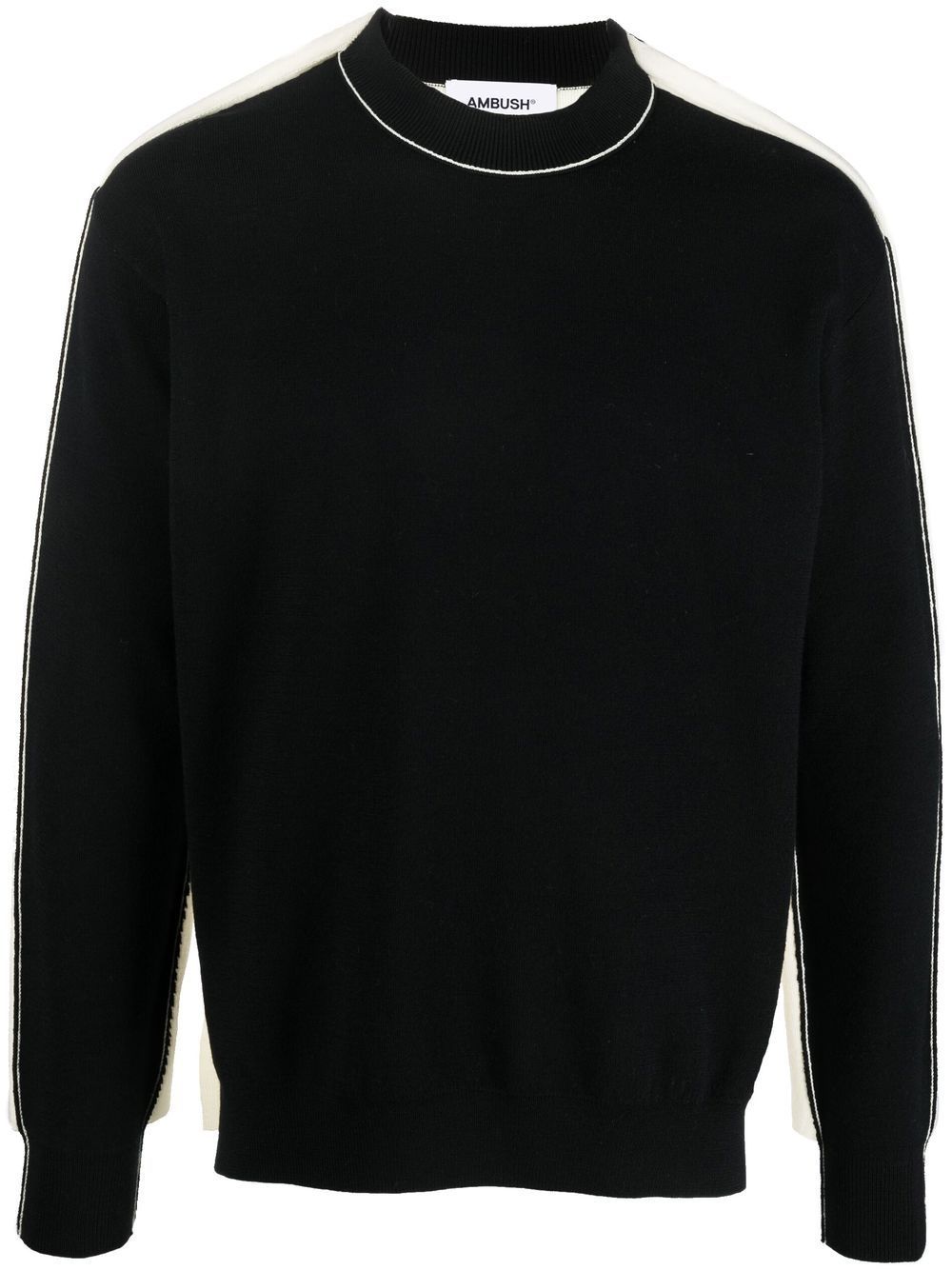 AMBUSH Pullover in Colour-Block-Optik - Schwarz von AMBUSH