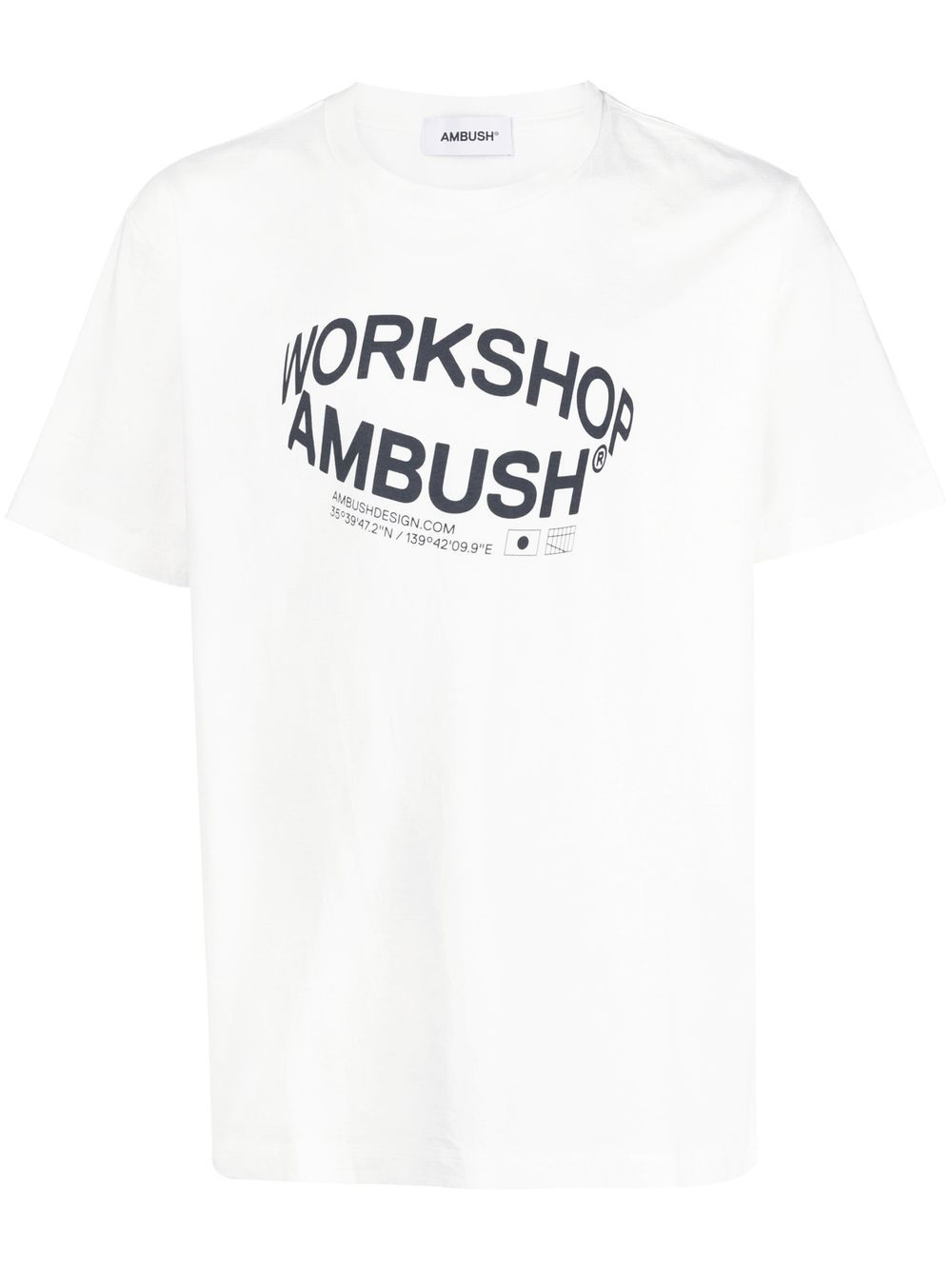 AMBUSH Revolve T-Shirt mit Logo-Print - Weiß von AMBUSH