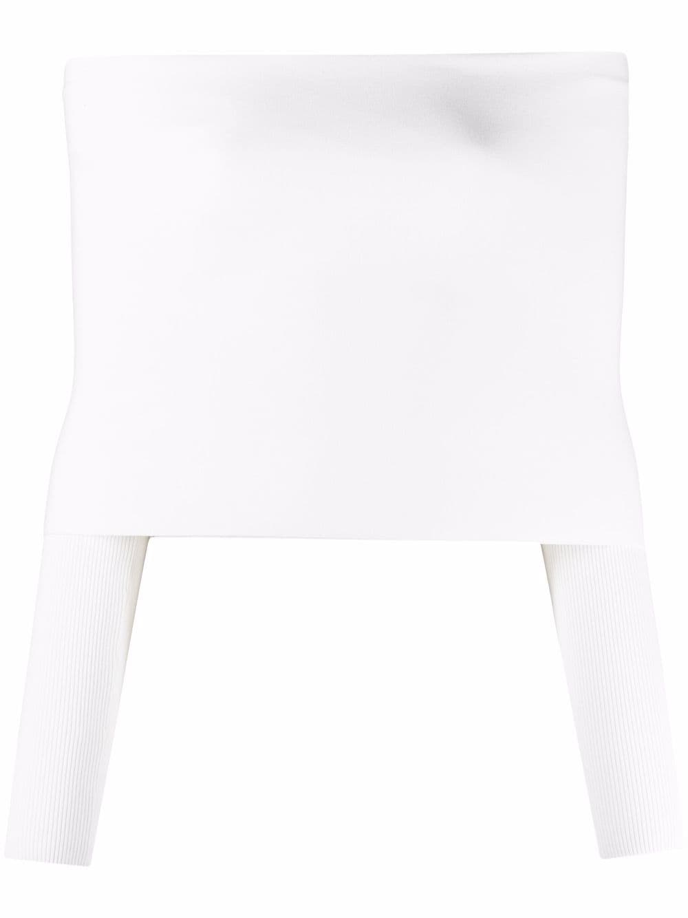 AMBUSH Schulterfreie Bluse - Weiß von AMBUSH