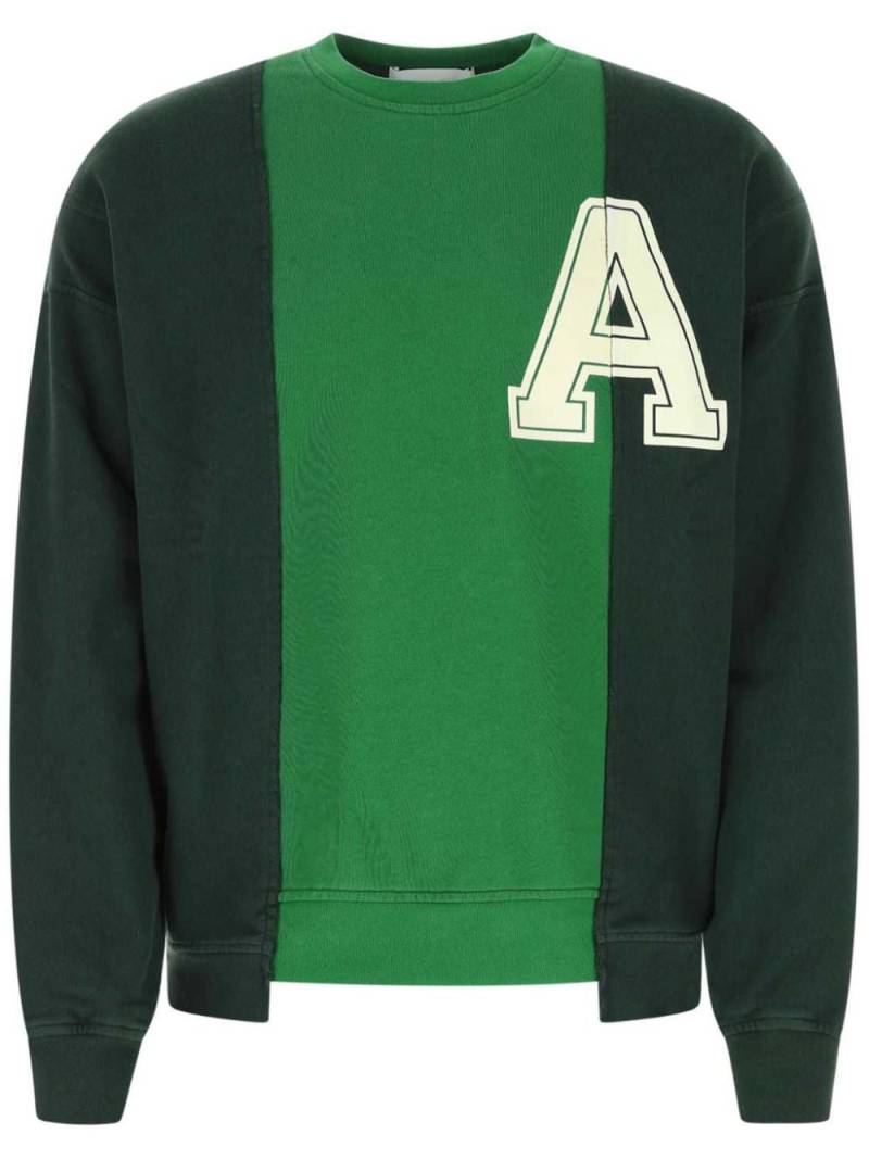 AMBUSH Sweatshirt mit Kontrasteinsätzen - Grün von AMBUSH