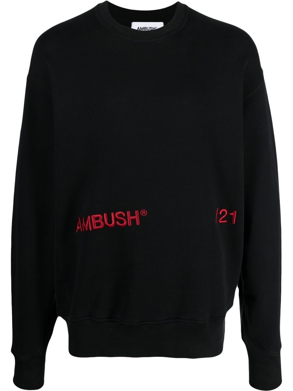 AMBUSH Sweatshirt mit Logo-Print - Schwarz von AMBUSH