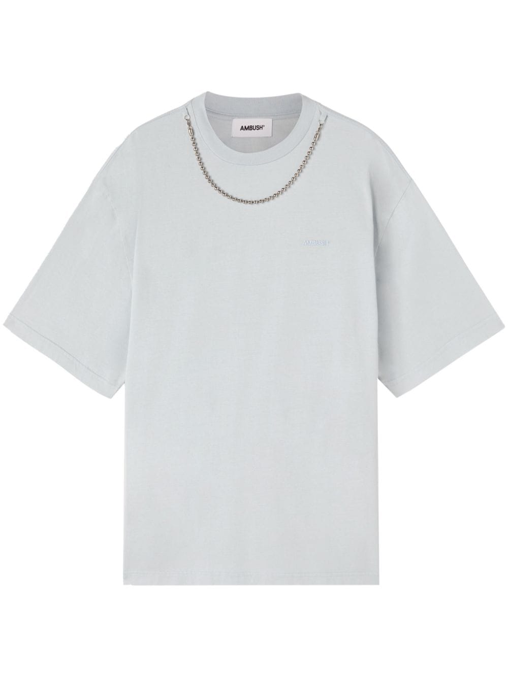 AMBUSH T-Shirt aus Bio-Baumwolle mit Kettendetail - Blau von AMBUSH