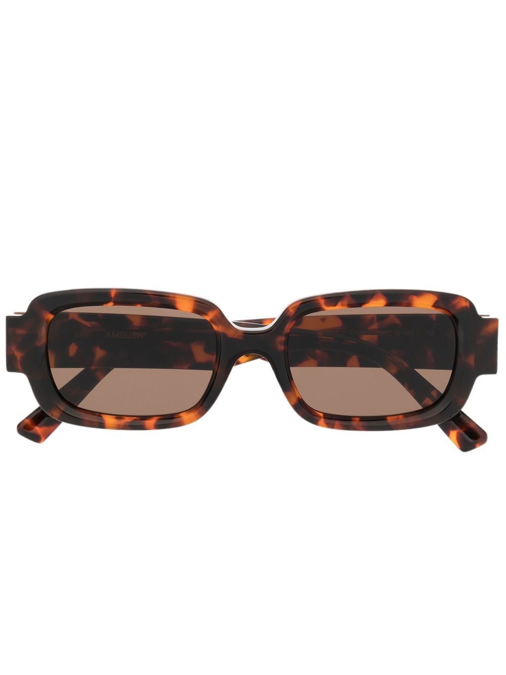 AMBUSH Thia Sonnenbrille mit eckigem Gestell - Braun von AMBUSH