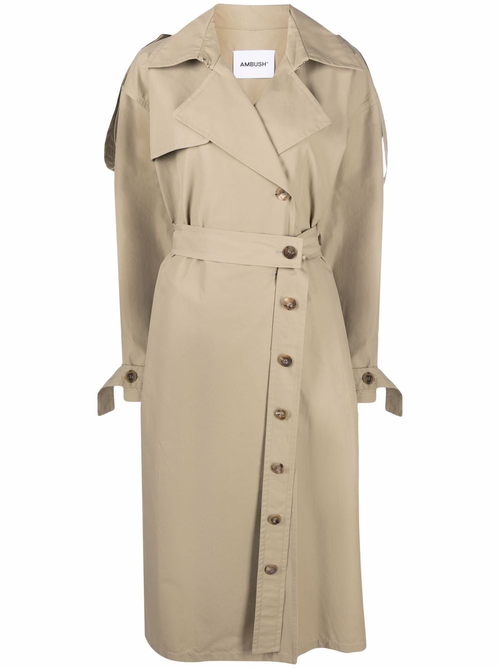 AMBUSH Trenchcoat mit Schlitz - Nude von AMBUSH