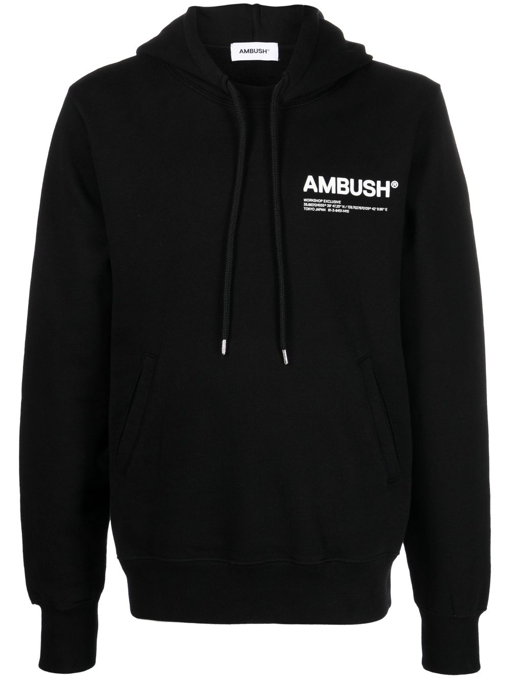 AMBUSH WKSP Hoodie mit Logo-Print - Schwarz von AMBUSH