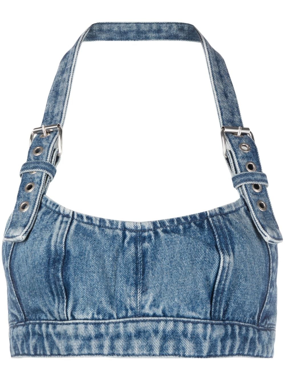 AMBUSH Bralette mit Schnallenriemen - Blau von AMBUSH