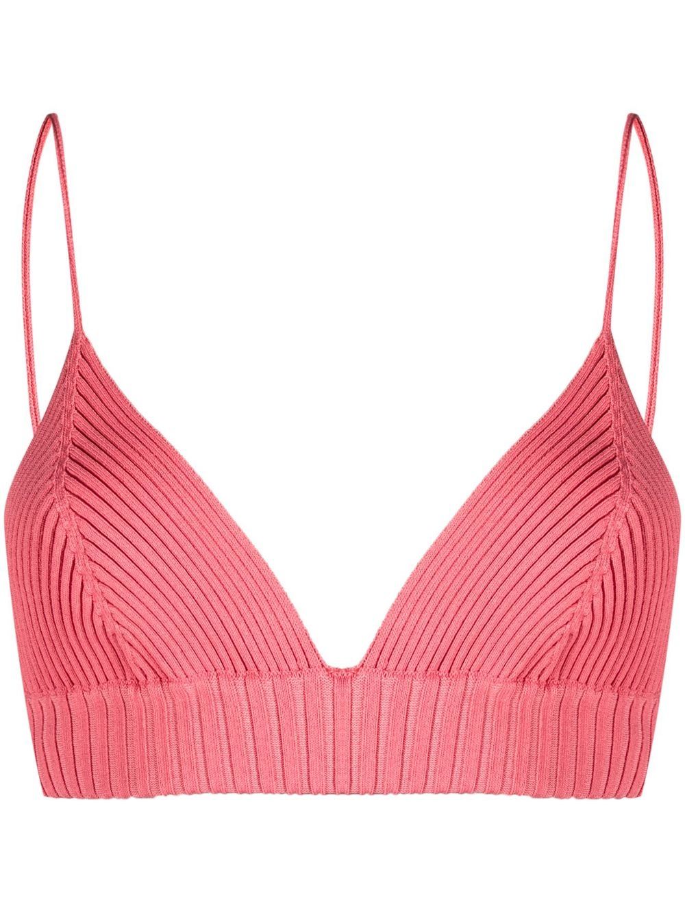 AMBUSH Geripptes Bralette - Rosa von AMBUSH