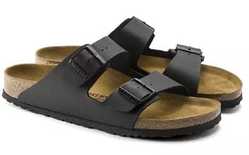 AMCOIN Damen Pantoletten - Schuhe Mit Verstellbaren Riemen - Outdoor & Hausschuhe Mit Sohle Aus Feinstem Gummi - Sandalen Mit Natur Kork-Fußbett (Schwarz,39 EU) von AMCOIN