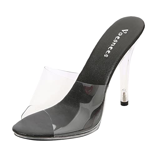 AMDOLE Damen Sommer Sandalen Sale Sandals With Arch Support For Women Mode Frauen Sexy High Heels Transparente Sandalen Freizeitschuhe Neopren Schuhe Damen (Black, 42) von AMDOLE