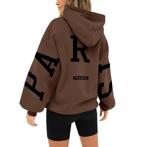 AMDOLE Prime Big Deal Days Longpullover Damen Laessig Hoodie+Damen+Reissverschluss Pullover Frühling Damen Boho Oberteile Damen Pullunder Damen Lang Damen Kleider Winter von AMDOLE