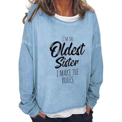 AMDOLE Prime Deals October 11-12 Damen Pullover Vintage Damen Pullover Tuerkis Damen Tunika Schwarz Weihnachts Kleid Frauen Sweatshirt Kapuze Maedchen Warme Pullover Damen von AMDOLE