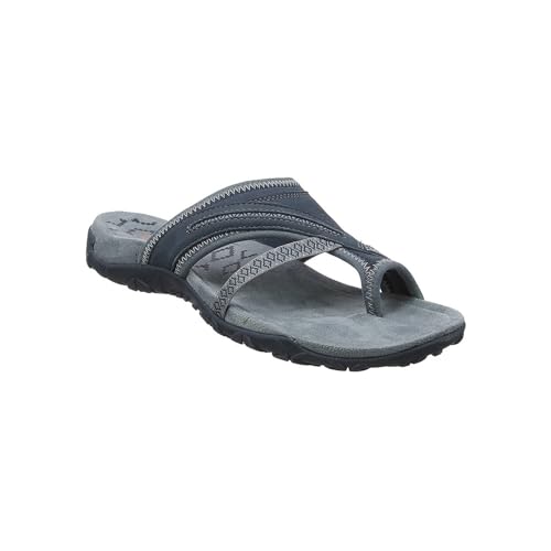 AMDOLE Sandalen Sale Arch Support Sandals For Women Uk Damen Komfort-Flip-Flops im Tanga-Stil, Sommer-Strandsandalen Business Schuhe Damen (Grey, 38) von AMDOLE