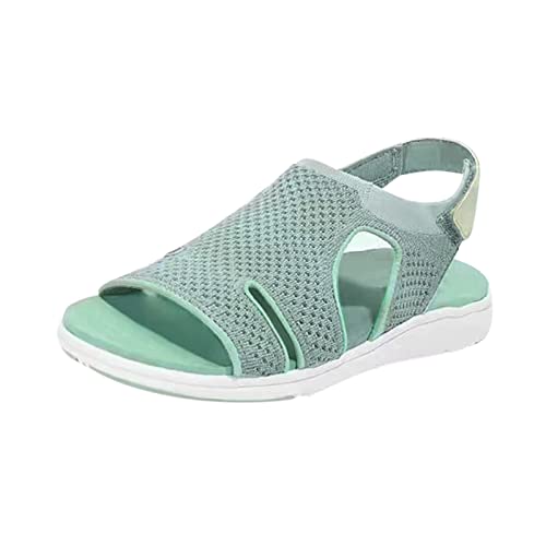 AMDOLE Schuhe Damen Sale Sandals For Women Lovers atmungsaktive paar Schuhe Hausschuhe Modeschuhe beiläufige Freizeit Frauen Sandalen Orientalische Schuhe Damen (Green, 43) von AMDOLE