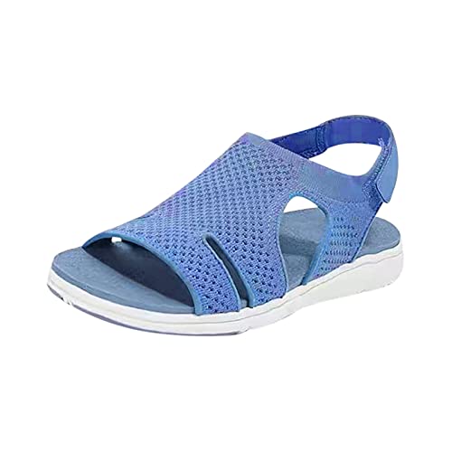 AMDOLE Sommer Sandalen Damen Sale Sandals For Women Lovers atmungsaktive paar Schuhe Hausschuhe Modeschuhe beiläufige Freizeit Frauen Sandalen Orientalische Schuhe Damen (Blue, 37) von AMDOLE