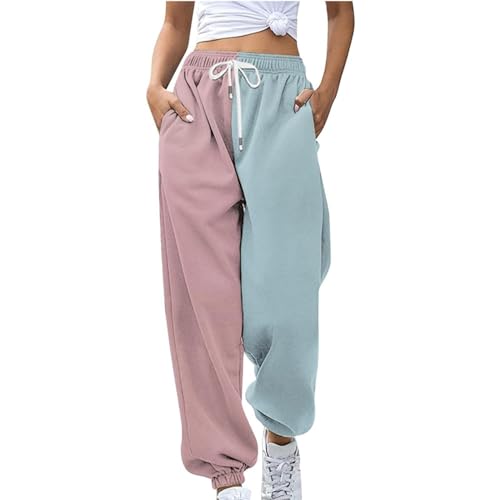 AMDOLE Spring Deals Leichte Weisse Sommerhose Damen Glitzer Hose Sommerhose High Waist Damen Damen Unterhosen Mit Bein Chino Damen Hose Grau Spring Pants for Women 2024 von AMDOLE