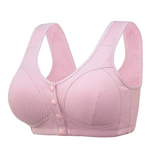 AMDOLE Vorne Vershcluss Daisy BH für Senioren Große Größen Einstellbar Atmungsaktive Leichter Bequemer Ohne Bügel 2024 Neuer Bequemer Yoga BH für Damen Elastic Softbund Lauf Vorderverschluss BH von AMDOLE