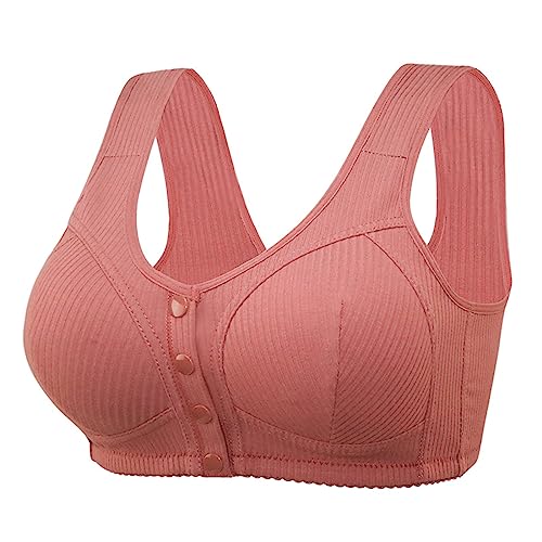 AMDOLE Vorne Vershcluss Daisy BH für Senioren Große Größen Einstellbar Atmungsaktive Leichter Bequemer Ohne Bügel 2024 Neuer Bequemer Yoga BH für Damen Elastic Softbund Lauf Vorderverschluss BH von AMDOLE