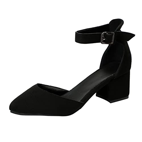 AMDOLE Women's Shoes Sale Wedge Sandals For Women Fersen Schuhe Business Mode Zehen Damenschuhe für Frauen Sandalen Schuhe Hohe Singles Frauen Sandalen Damenschuhe Sandale (Black, 38) von AMDOLE