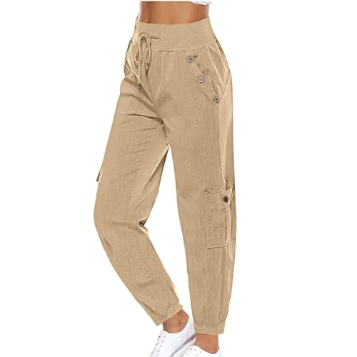 Damen Sale Angebote Hosen Damen Baggy Kurze Jogginghose Herren 3XL Haremshose Damen Leicht Prime of Day 2024 Angebote Grüner Hosenanzug Damen Jogginghose Damen 7/8 Lnge Schlupfhose Damen Kurzgre von AMDOLE
