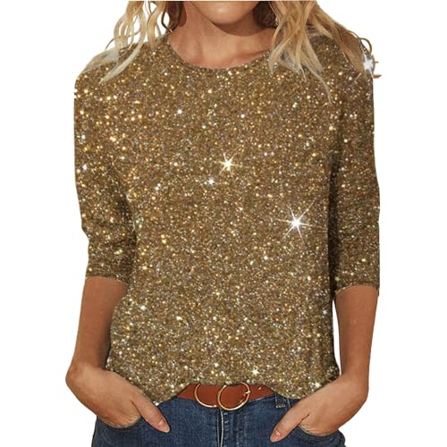 Deals of The Day Lightning Deals Y2K Top Gelbe Bluse Tunika Damen Sommer T Shirt Braun Damen Y2K Top 2024 von AMDOLE