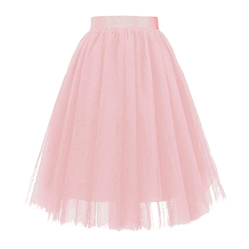 Lightning Deals of Today Karneval Kostüm Damen Dirndl Unterrock 60 cm Wolken Kostüm Tutu Rock Green Tutu Karneval Rock Rot Tütü Dunkelgrün Weisser Tüllrock Tüllrock Knielang von AMDOLE